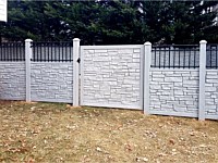 <b>Simtek EcoStone and Aluminum Top Rail with Gate</b>